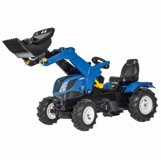 Minamas traktorius su kaušu - vaikams nuo 3 iki 8 metų | rollyFarmtrac New Holland | Rolly Toys